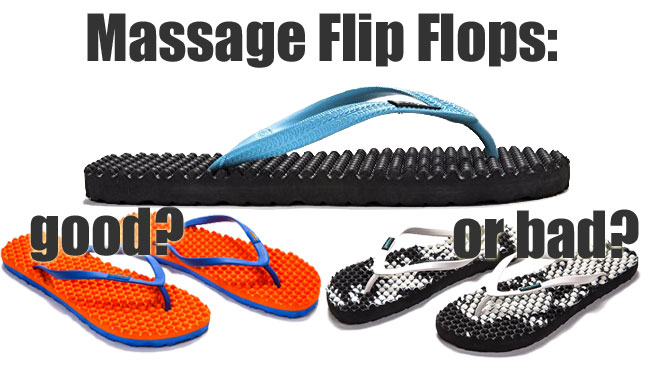 flip flops with massage bumps